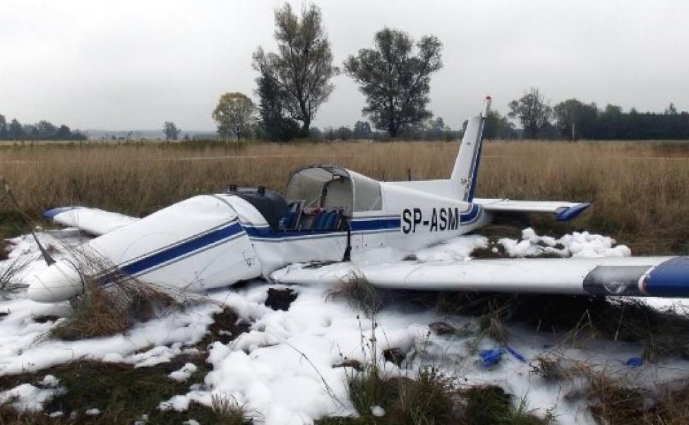 Wypadek samolotu ultralekkiego Moravan/Zlin Z-142, fot. PKBWL