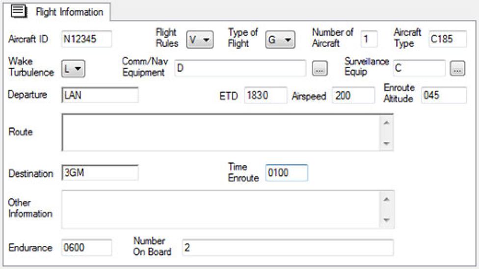 Plan lotu w formacie ICAO, fot. avweb