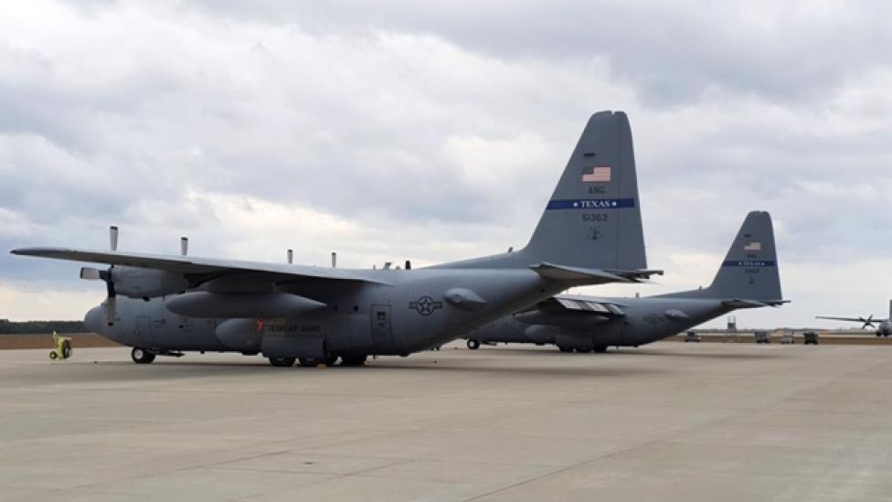C-130H2 amerykańskiej 181 eskadry lotniczej (fot. Luiza Wawrzyniak-Kozera)