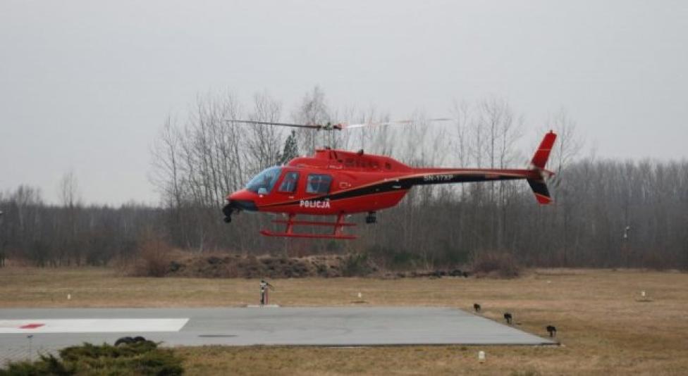 Bell 206B łódzkiej policji (fot. lodzka.policja.gov.pl)