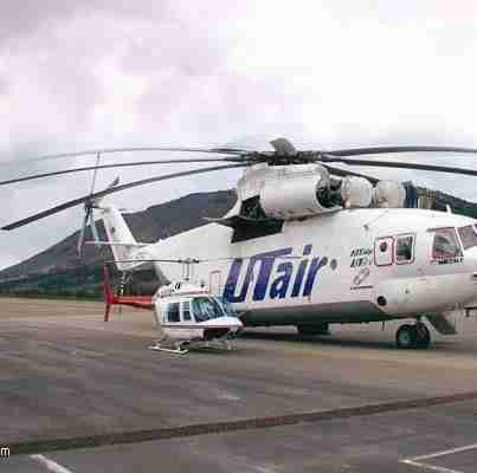 Śmigłowiec Mi-26 należący do linii UTair