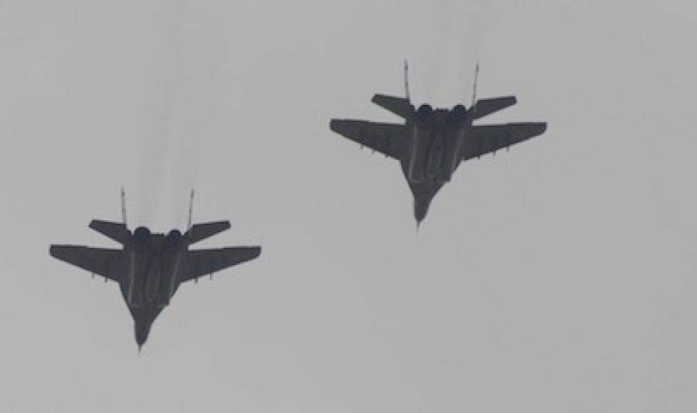 MiGi-29 lecące w parze, fot. Marcin Ziółek