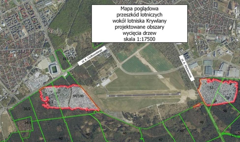 Plan lotniska w Białystoku, fot. radio.bialystok