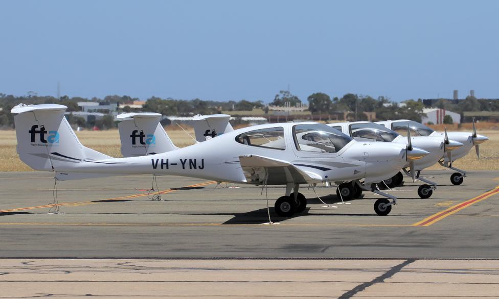 Flota samolotów należących do ośrodka Flight Training Adelaide, fot. Flight Training Adelaide