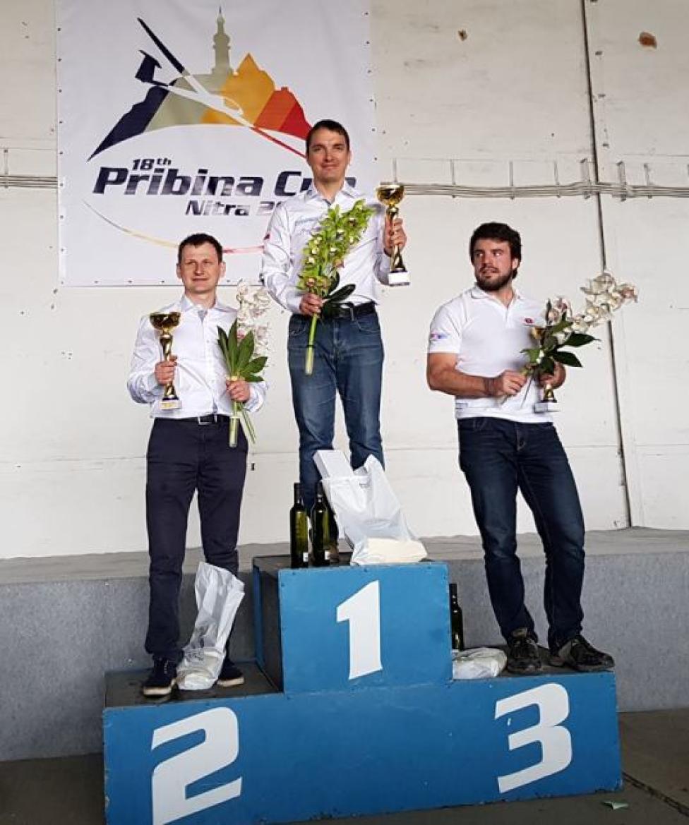Pribina Cup 2018 - klasa Open: 1 miejsce Łukasz Wójci, 2 miejsce Piotr Jarysz, 3 miejsce Yves Gerster (fot. Łukasz Wójcik/FB)