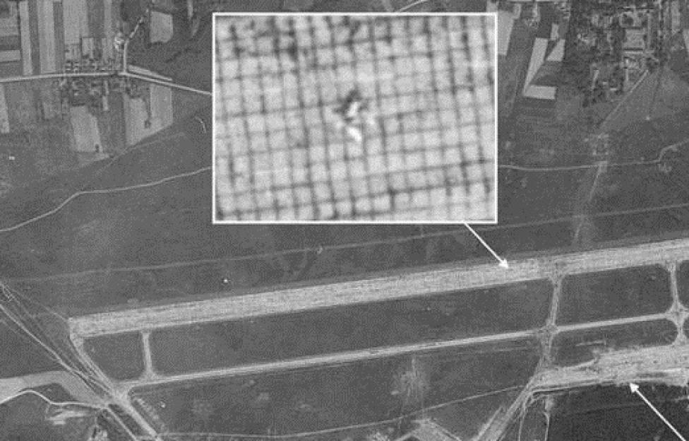 Satelitarne zdjęcie lotniska w Szprotawie, fot.gazetalubuska.pl (z archiwum Macieja Boryny)