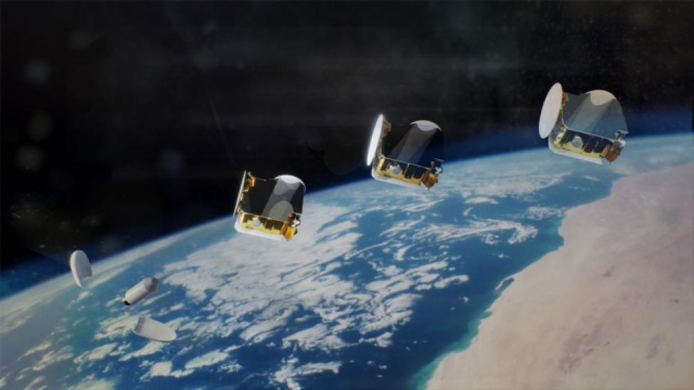 3 satelity OneSat (fot. Airbus)