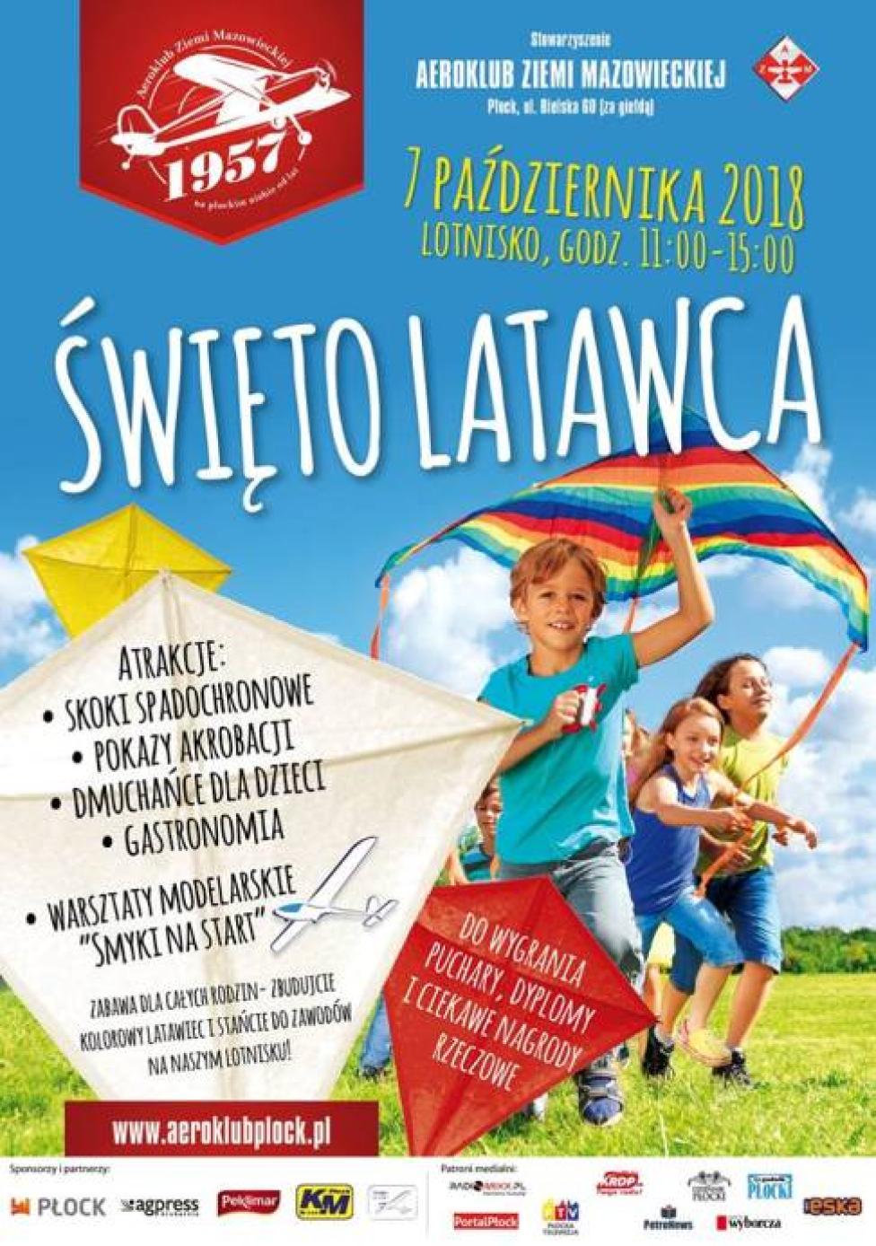 Święto Latawca 2018 w Płocku (fot. aeroklubplock.pl)