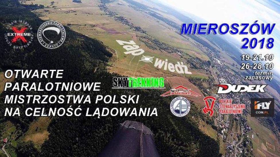 Otwarte Paralotniowe Mistrzostwa Polski na Celność Lądowania w Mieroszowie