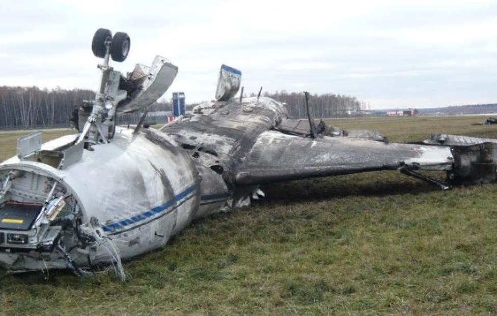Katastrofa Falcon 50EX na lotnisku Wnukowo, fot. MAK
