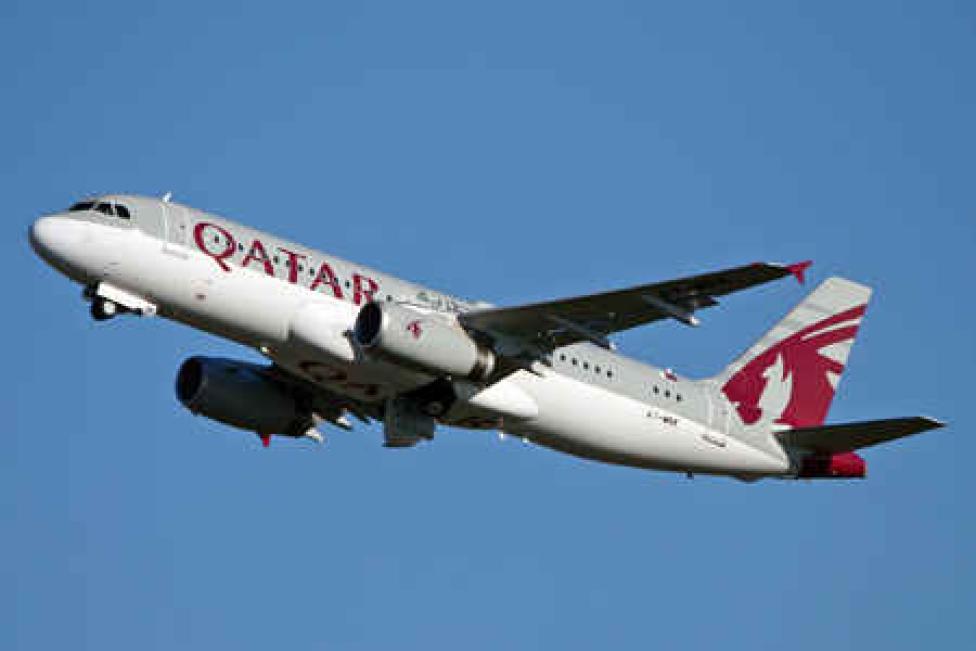 A320 należący do linii Qatar Airways