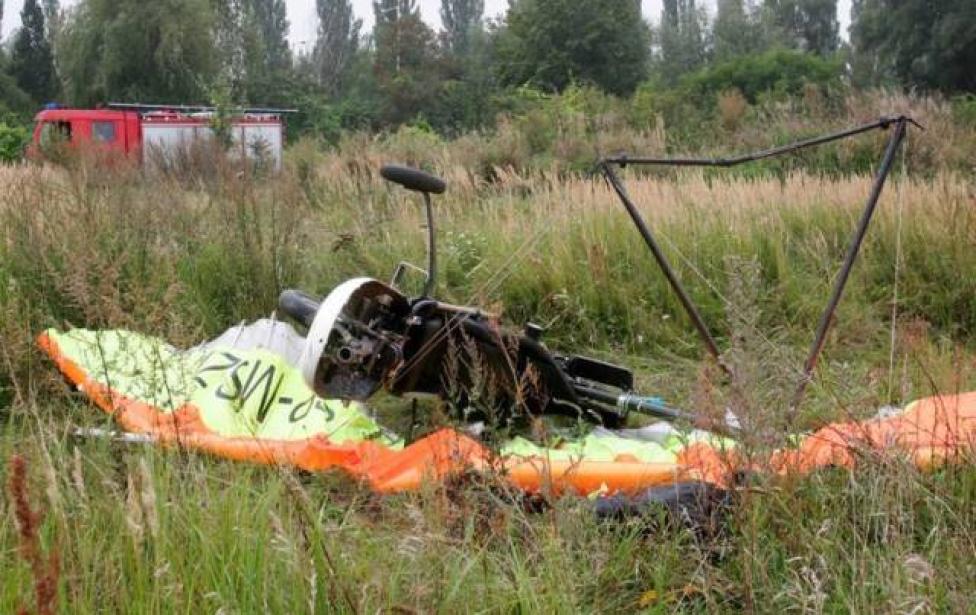 Wypadek motolotni w Szczecinie