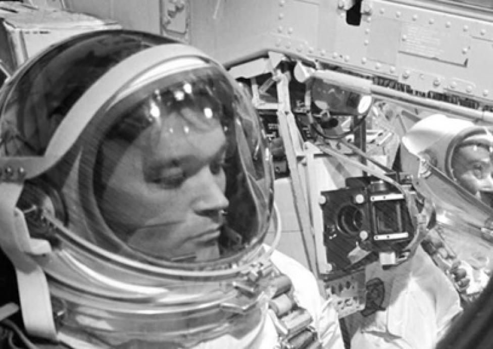 Michael Collins, amerykański kosmonauta, fot. Hackaday