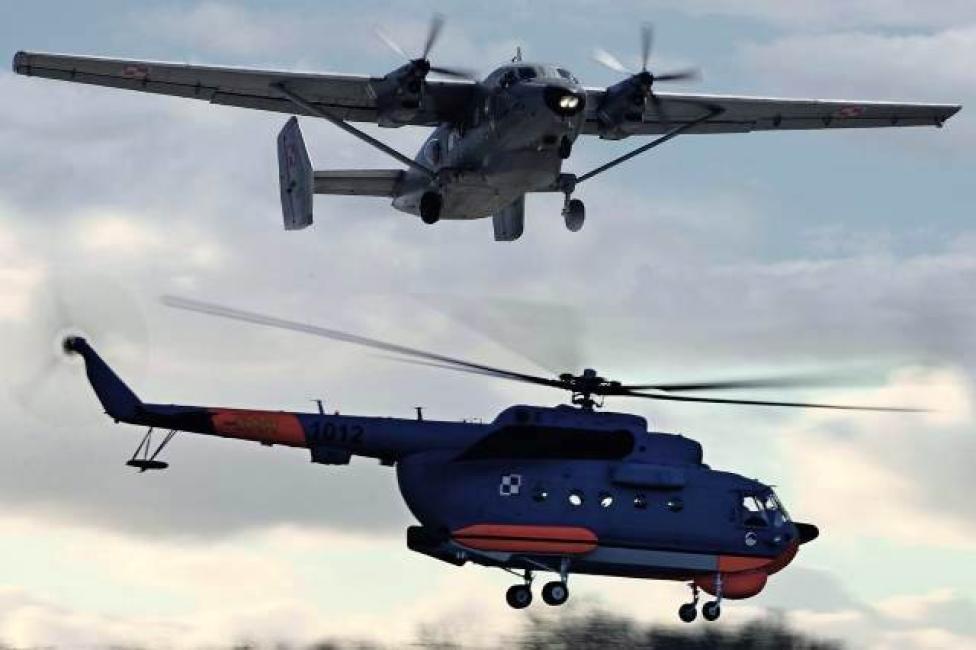 M28B 1R z Siemirowic i Mi-14PŁ/R z Grupy Lotniczej w Darłowie (fot. blmw.wp.mil.pl)