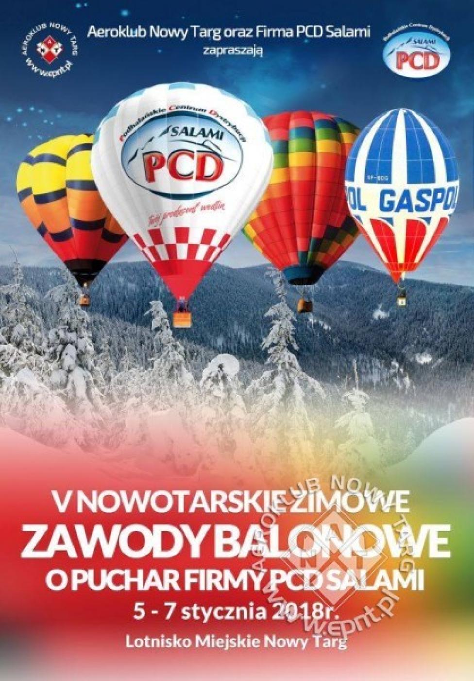 V Nowotarskie Zawody Balonowe o Puchar PCD Salami (fot. aeroklub.nowytarg.pl)