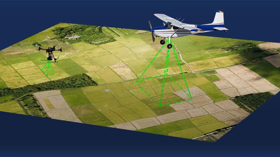 Loty UAV i załogowego lotnictwa we wspólnej przestrzeni powietrznej, fot. Applanix