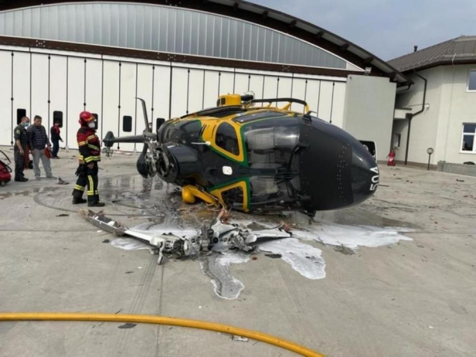 Wypadek śmigłowca AgustaWestland AW169 w Bolzano, fot. scramble.nl