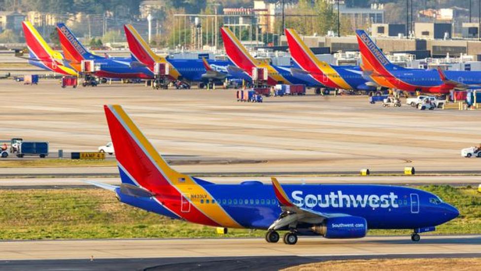 Flota samolotów należaca do linii Southwest Airlines, fot. avweb