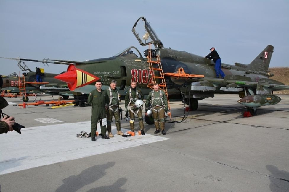 Zakończenie służby w powietrzu samolotu Su-22 M4 (fot. 21.BLT)