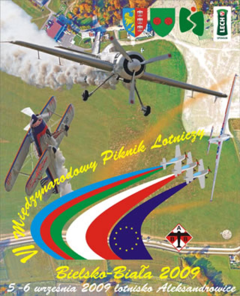 VI Międzynarodowy Piknik Lotniczy w Bielsku Białej, plakat/ www.pikniklotniczy.pl