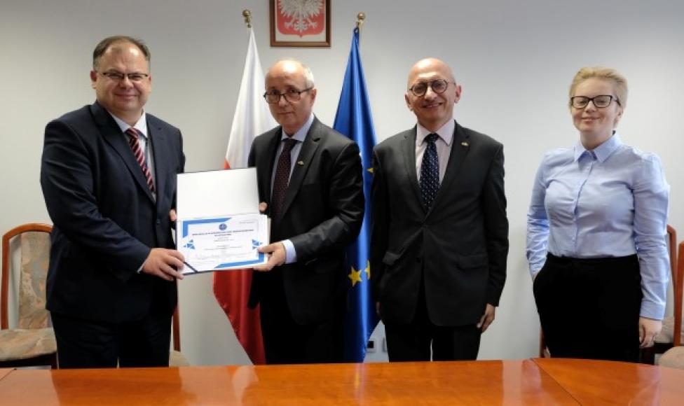 Podpisanie Deklaracji Just Culture przez DGM Poland Sp. z o.o. (fot. ULC)
