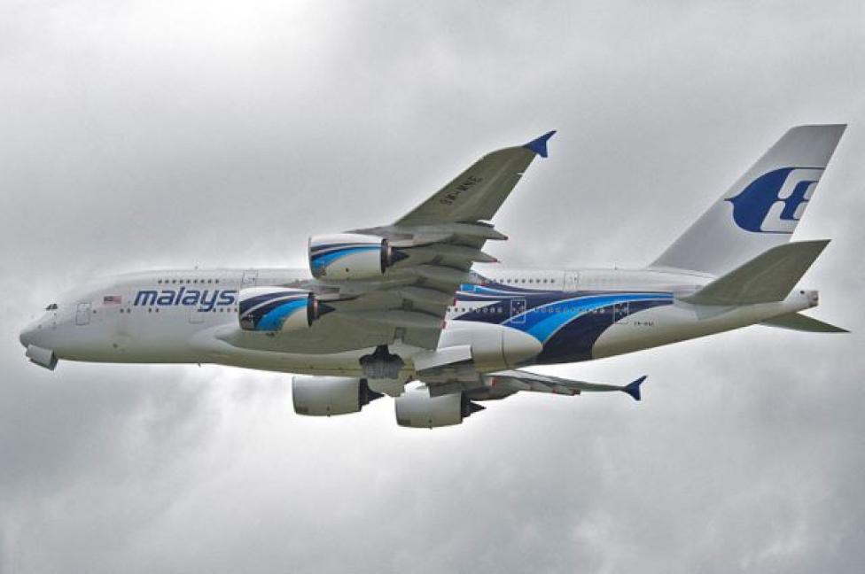 A380 należący do Malaysia Airlines