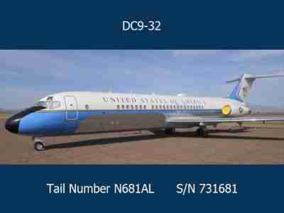 DC-9-32 należący do US Air Force