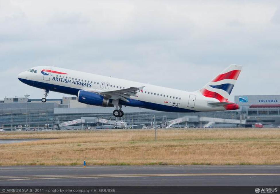 Setny A320 dla British Airways