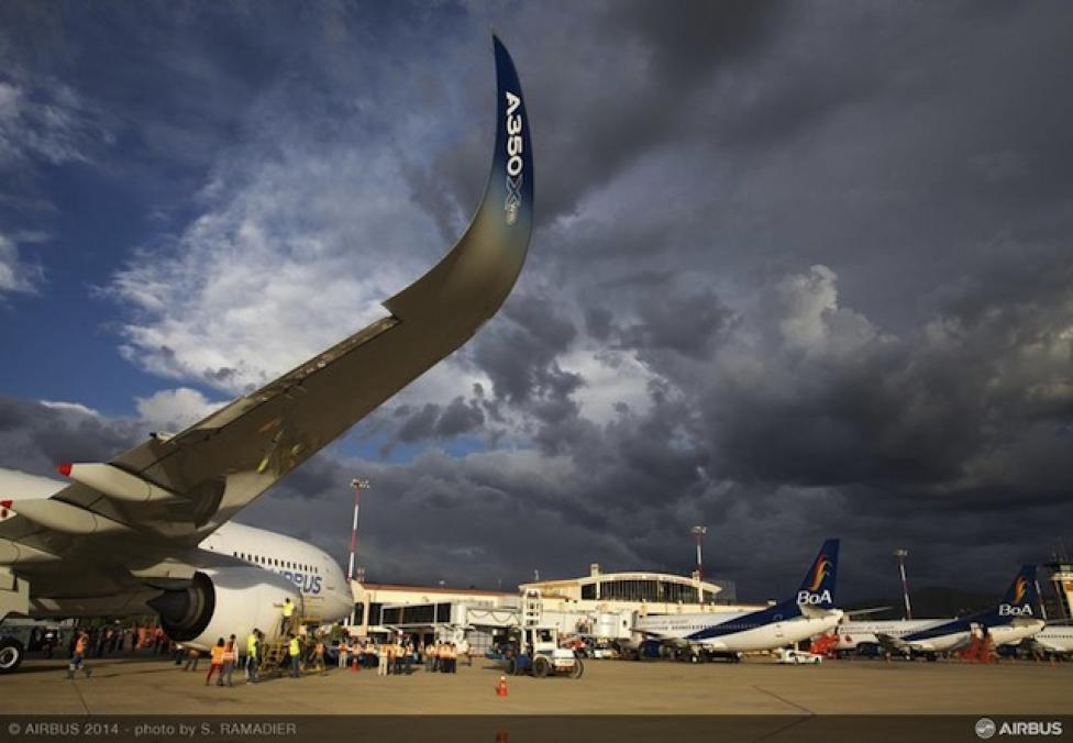 A350 XWB MSN3 na otnisku w Boliwii, gdzie weźmie udział w testach wysokościowych  