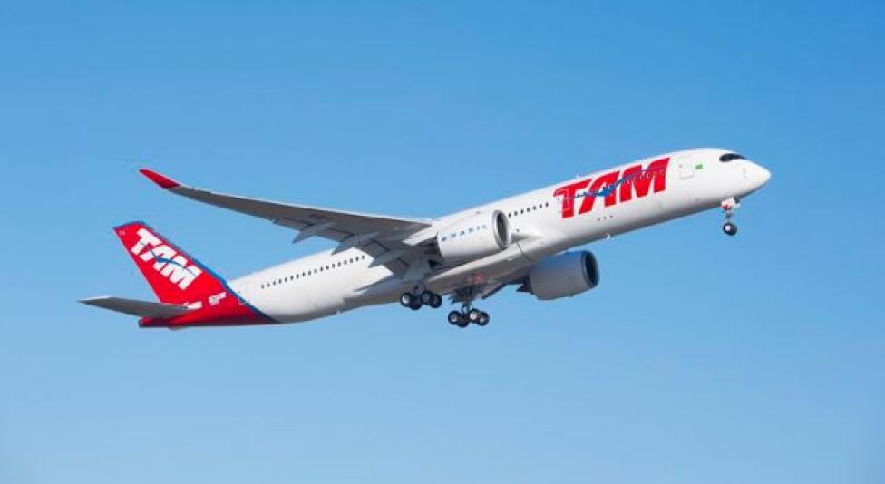 A350 XWB linii lotniczych TAM Airlines (fot. Airbus)