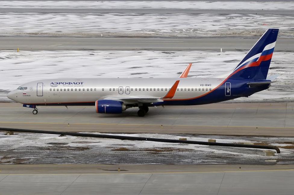 B738 należący do linii Aeroflot 