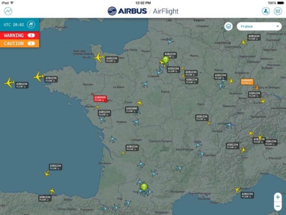 Airbus ProSky uruchamia innowacyjną usługę śledzenia lotów: AirFlight (fot. airbus.com)