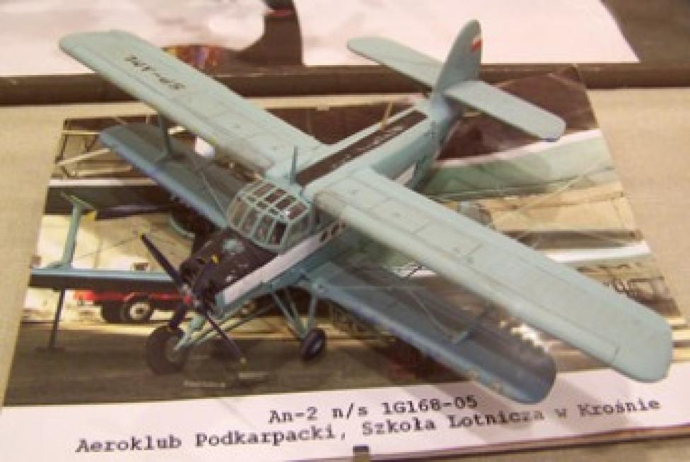 An-2 Piotra Kucharskiego z wyraźnymi śladami eksploatacji (fot. modelarze-krosno.xq.pl)