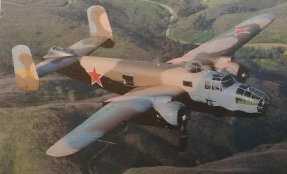 B-25 Mitchell używany przez armię radziecką (fot. Muzeum Śląskiego Września 1939 w Tychach/FB)