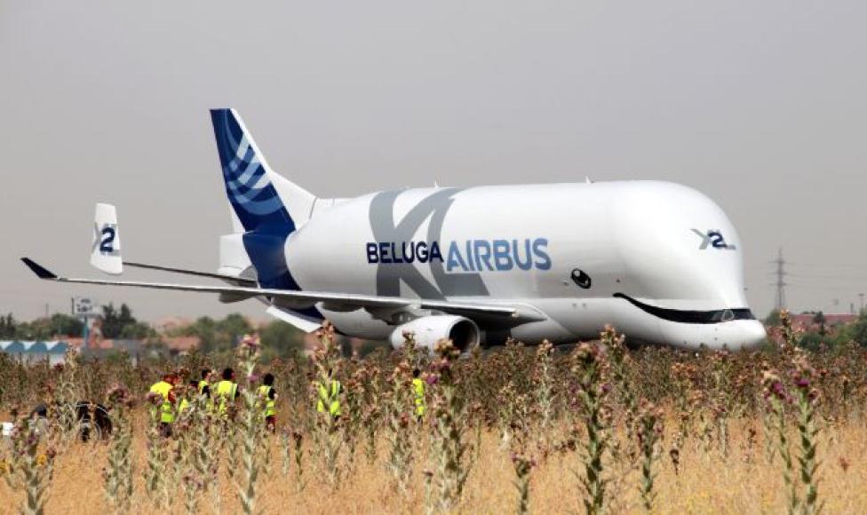 BelugaXL w Getafe (fot. Airbus)