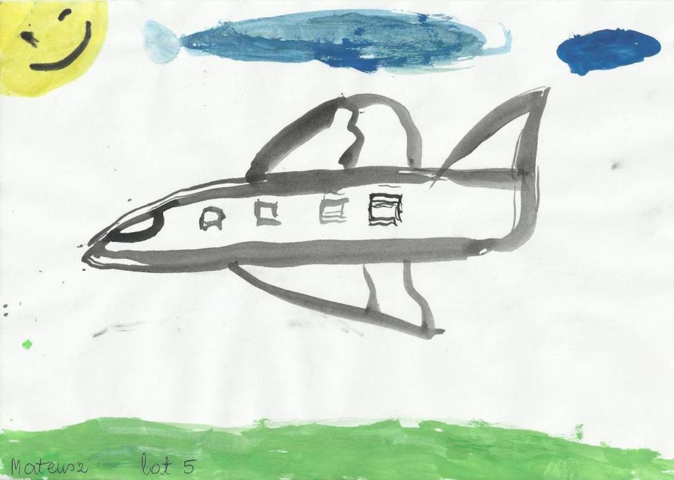 Gwiazdka z nieba od pilota, rysunek podopiecznego Happy Kids