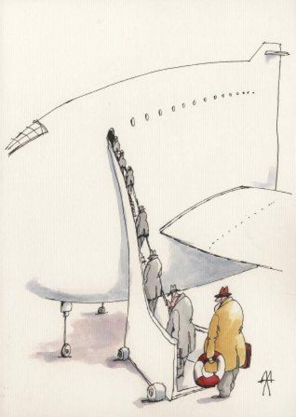 Wystawa Rysunku Satyrycznego „Samolot – Lotnisko – Latanie”