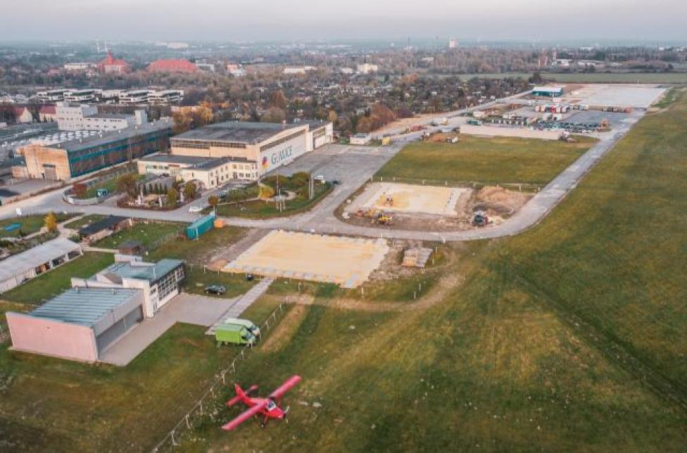 Budowa Centrum Edukacji Lotniczej w Gliwicach (fot. Mosquidron/gliwice.eu)