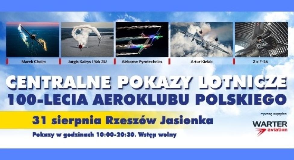 Centralne Pokazy Lotnicze 100-lecia Aeroklubu Polskiego (fot. Aeroklub Polski)