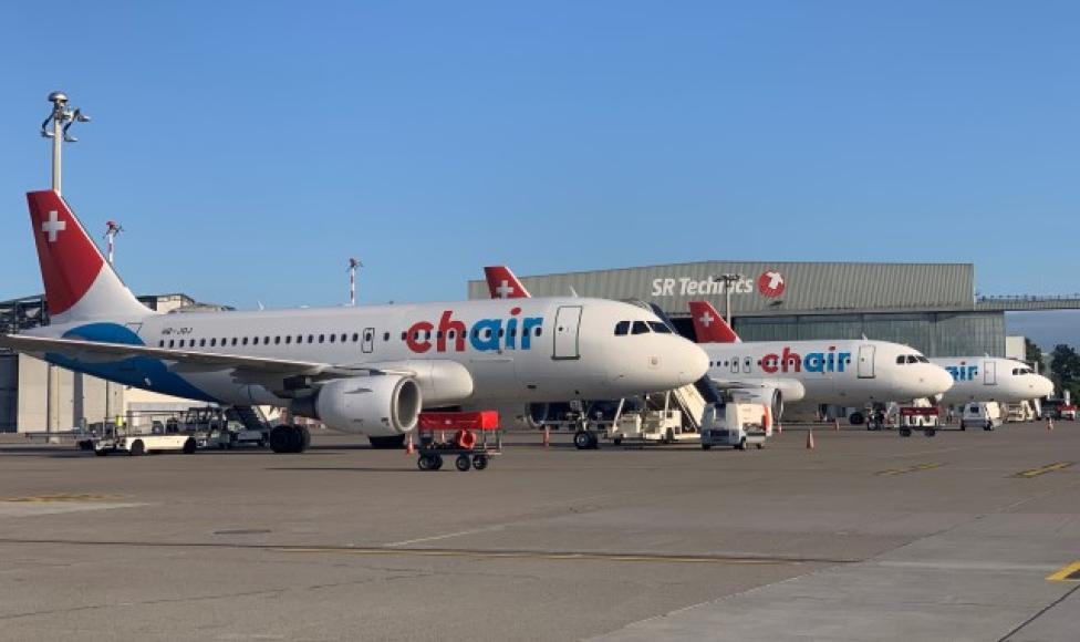 Flota A319 należąca do Chair Airlines (fot. Enter Air)