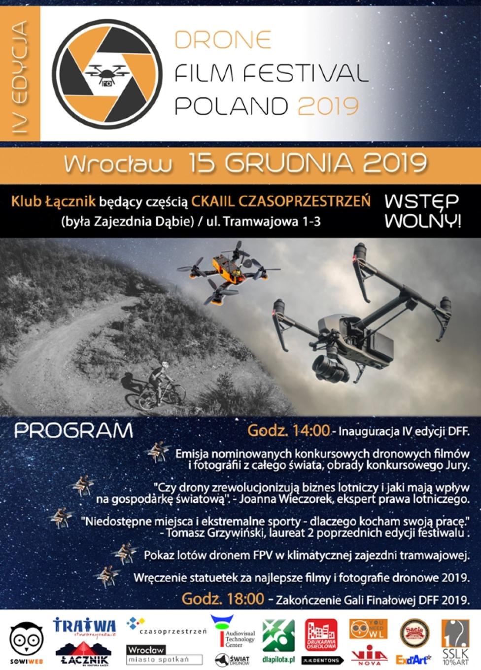 Drone Film Festival Poland 2019 – zaproszenie na Galę Finałową (fot. dronefilmfestival.eu)