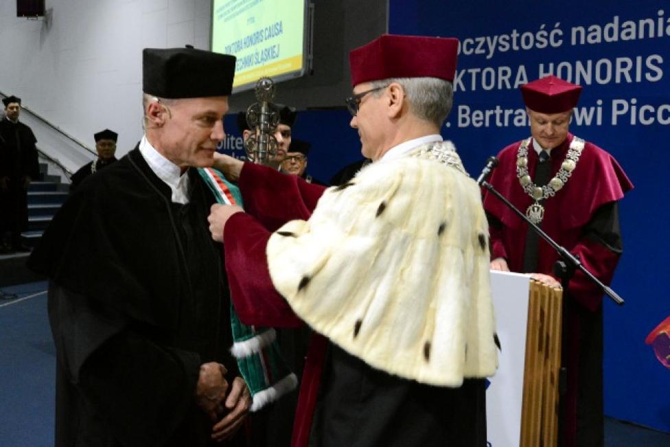 Bertrand Piccard doktorem honoris causa Politechniki Śląskiej (fot. polsl.pl)