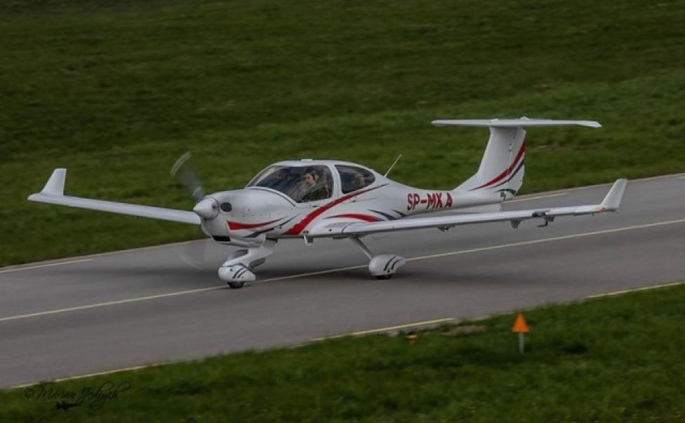 Daimond DA40 należący do Lotniczej Akademii Wojskowej (fot. Marian Jędrych/LAW)