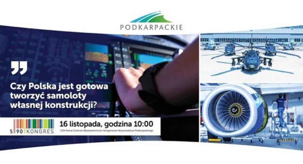"Czy Polska jest gotowa aby zbudować samolot polskiej konstrukcji?" – panel dyskusyjny w Jasionce (Fot. UMWP)