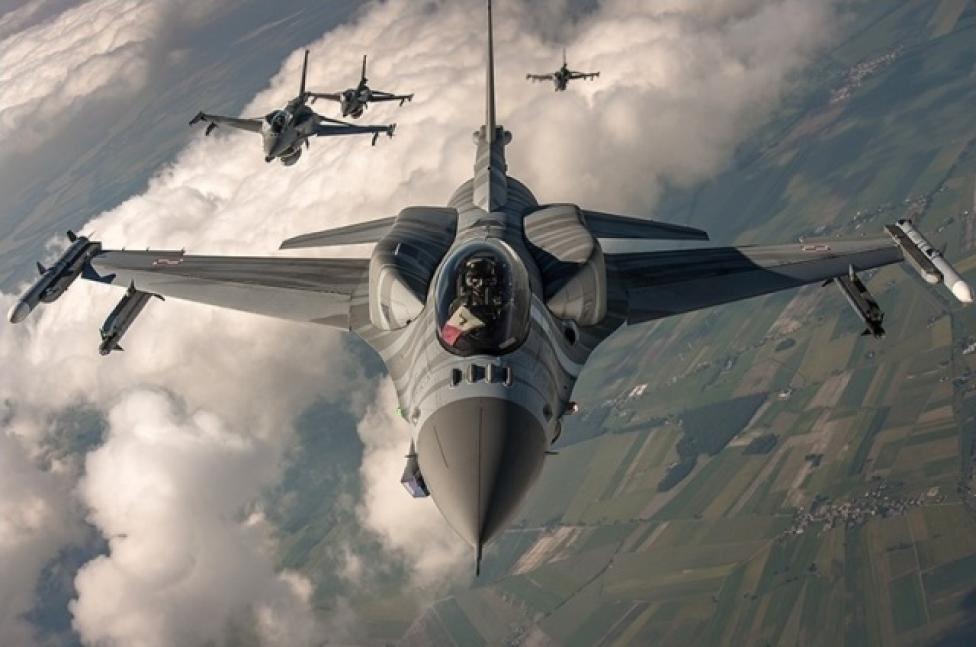 F-16 podczas ćwiczeń „Mace XIX” na Słowacji (fot. st. chor. sztab. Waldemar Młynarczyk/ Combat Camera DORSZ)