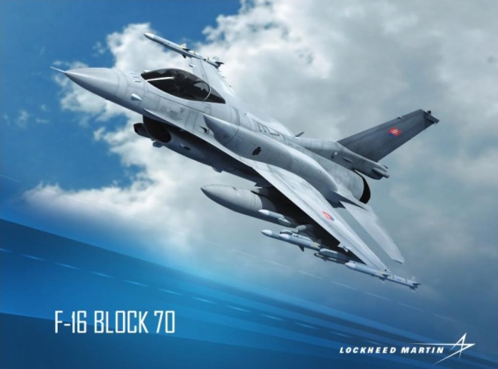 F-16 Block 70 dla sił powietrznych Słowacji (fot. Lockheed Martin)