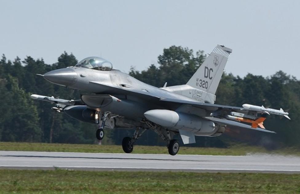 F-16 amerykańskich sił powietrznych (fot. st. chor. Leszek Jóźwik)