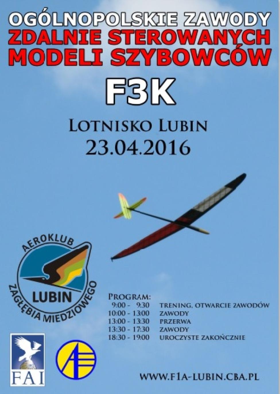Zawody Modelarskie - PP F3K Lubin 2016 (fot. Aeroklub Zagłębia Miedziowego)