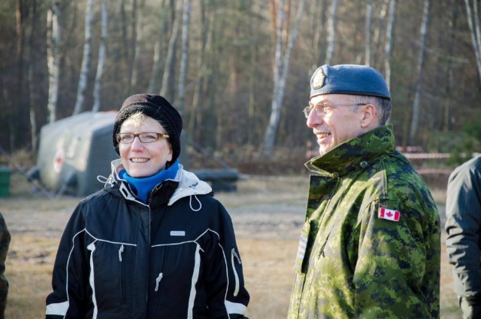Wizyta ambasador Kanady na ćwiczeniach FALCON-14 (fot. kpt. Tomasz Pierzak)