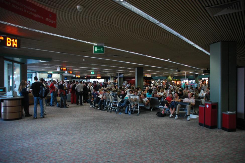 Terminal lotniska Fiumicino w Rzymie